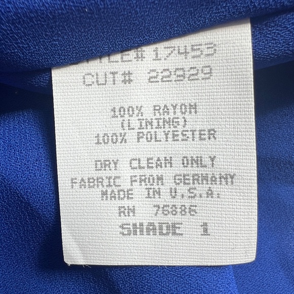 Platinum Dorothy Schoelen Vintage Jacket Blazer Sz M Artsy Boho Art to Wear Blue - Picture 6 of 7